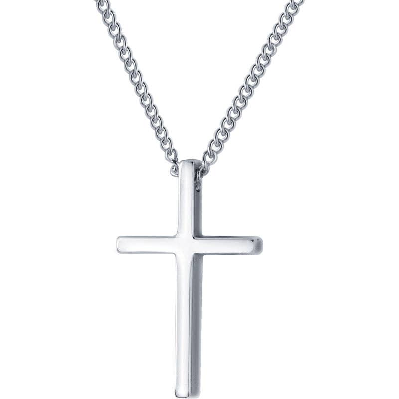 Dainty Cross Charm Pendant Necklace in 925 Sterling Silver Gold Plated
