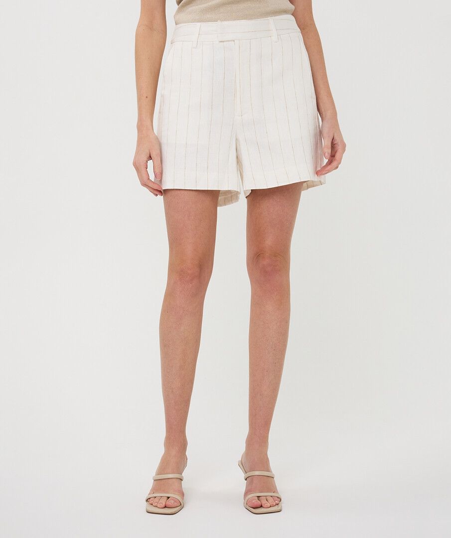Esqualo Striped Linen Shorts