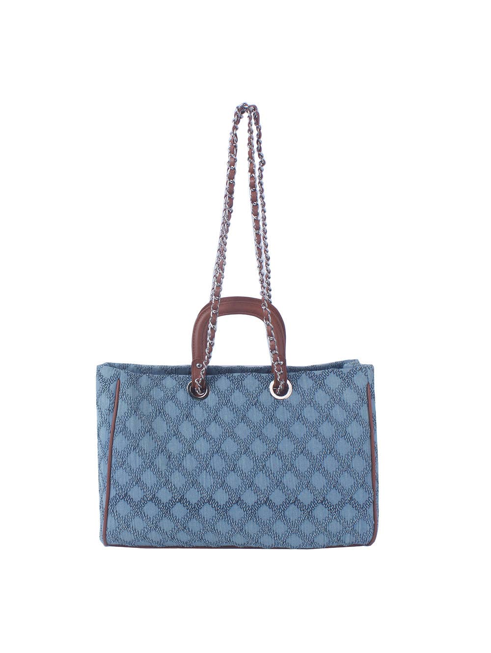 Diamond Stitched Chain Tote