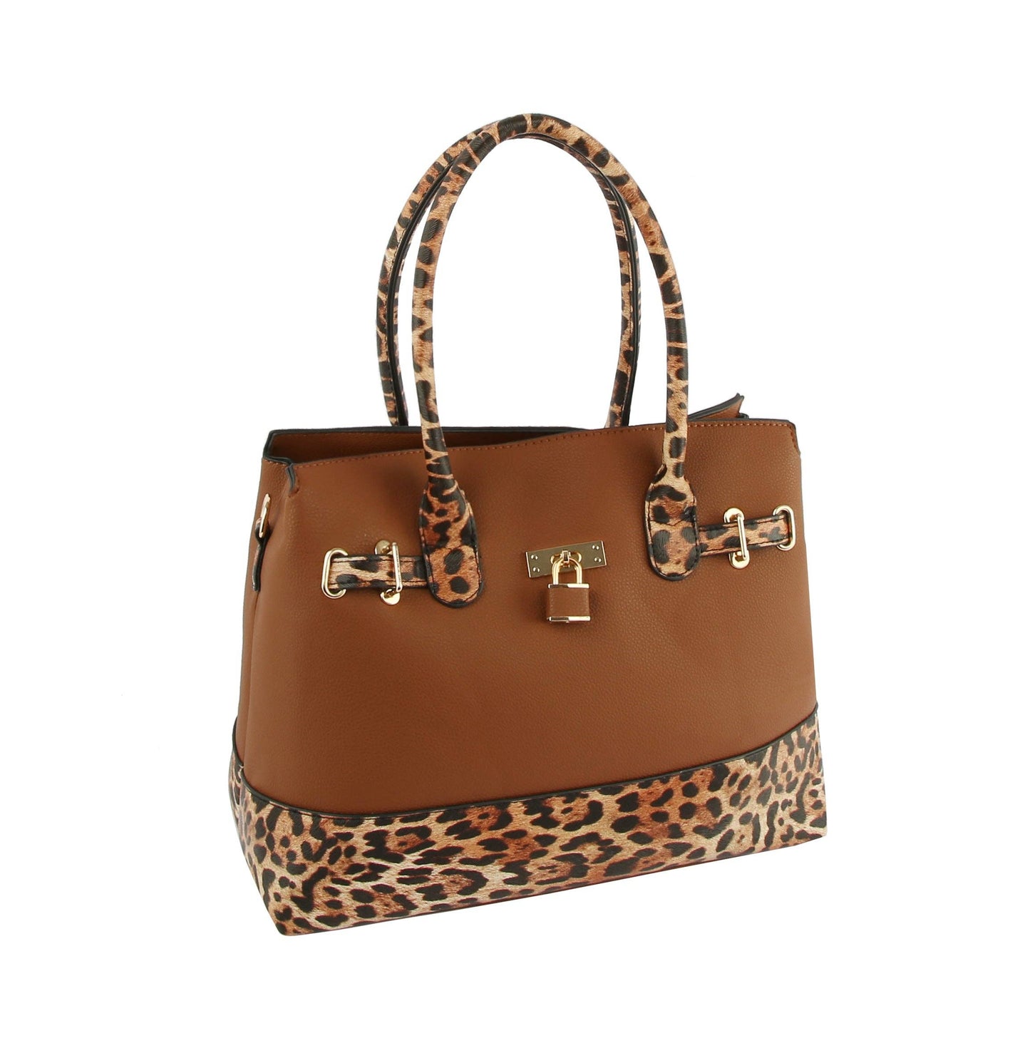 Women's Satchel Purse Shoulder Bag - Vegan Leather
