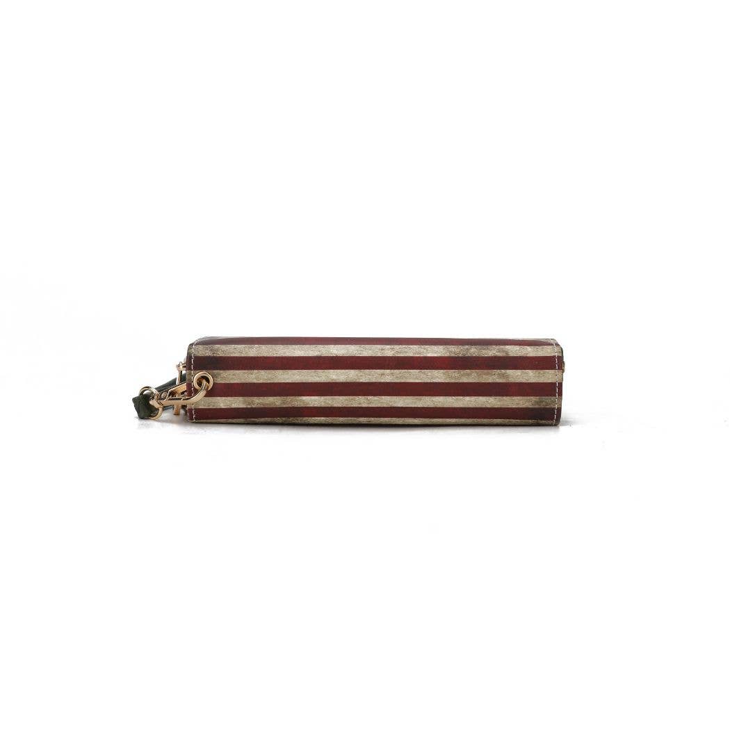 MKF Collection Uriel FLAG Women Wristlet Wallet by Mia K