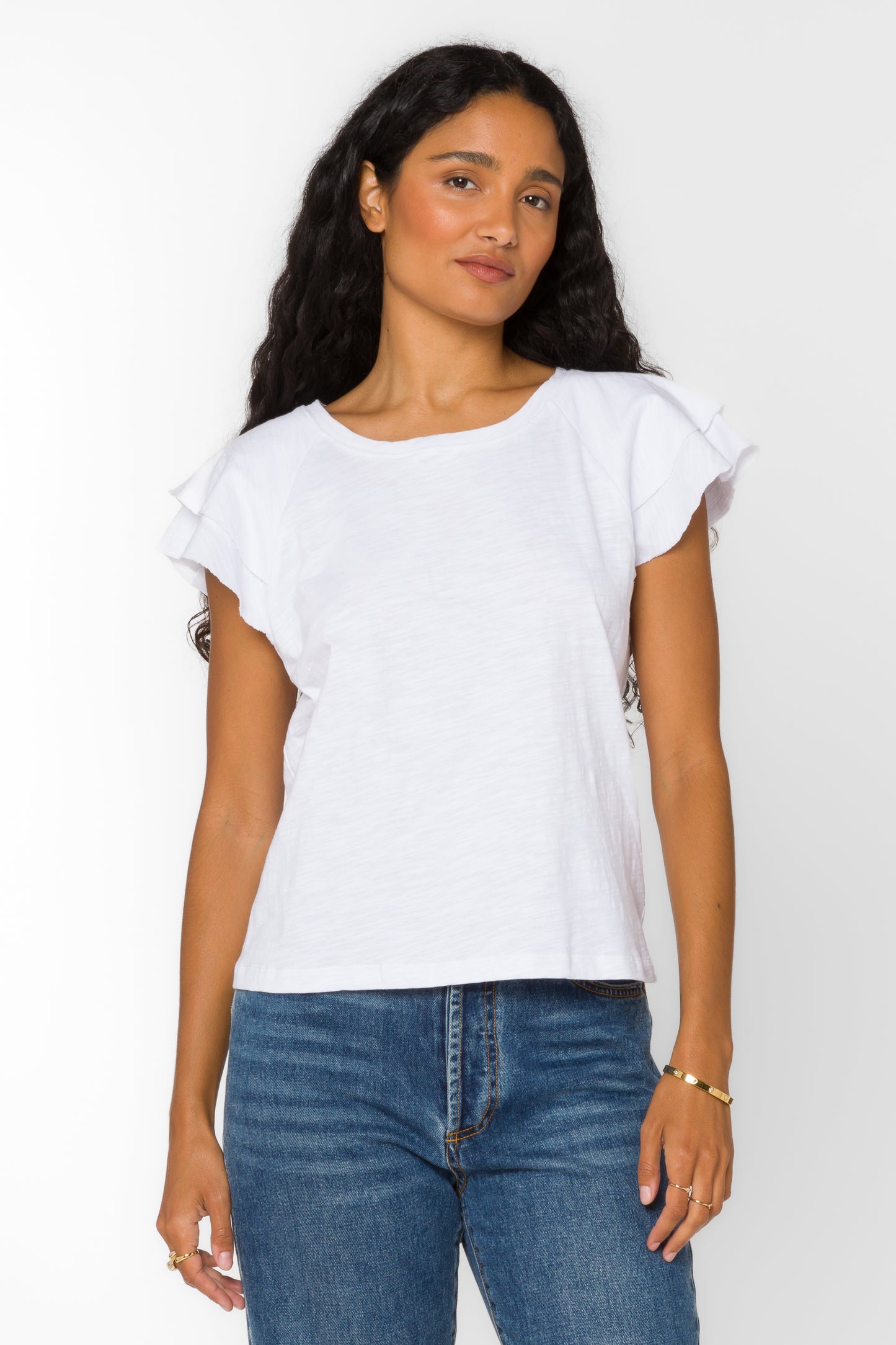 Sunny Short Flutter Sleeve Top