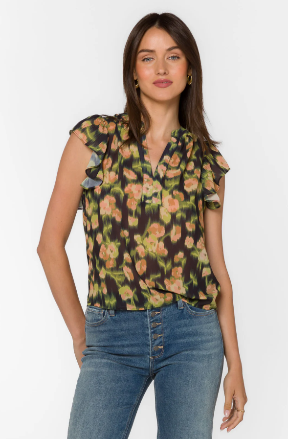 Trish Blurred Floral Blouse