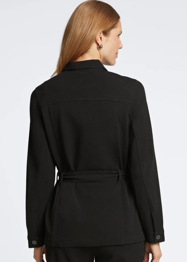 Stella Knit Crepe Belted Jacket