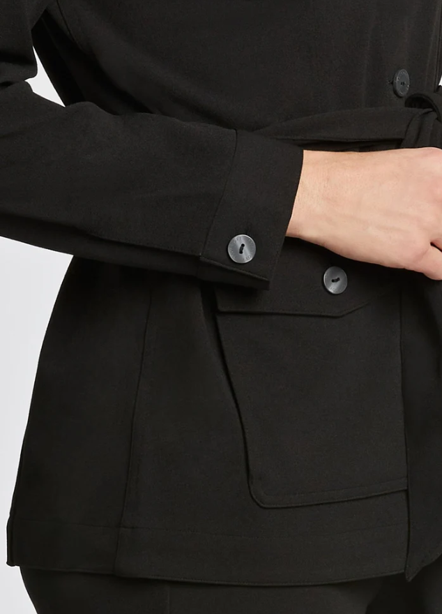 Stella Knit Crepe Belted Jacket