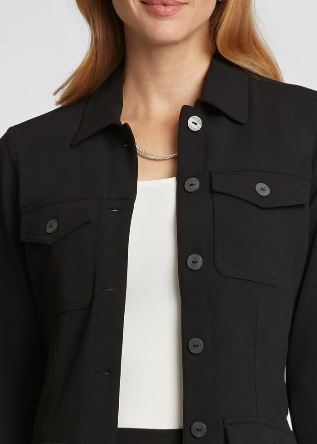 Stella Knit Crepe Belted Jacket