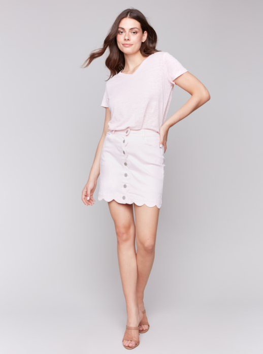 Scallop Skirt Petal Pink