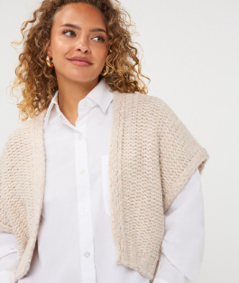ES GILET CARDI BISCUIT