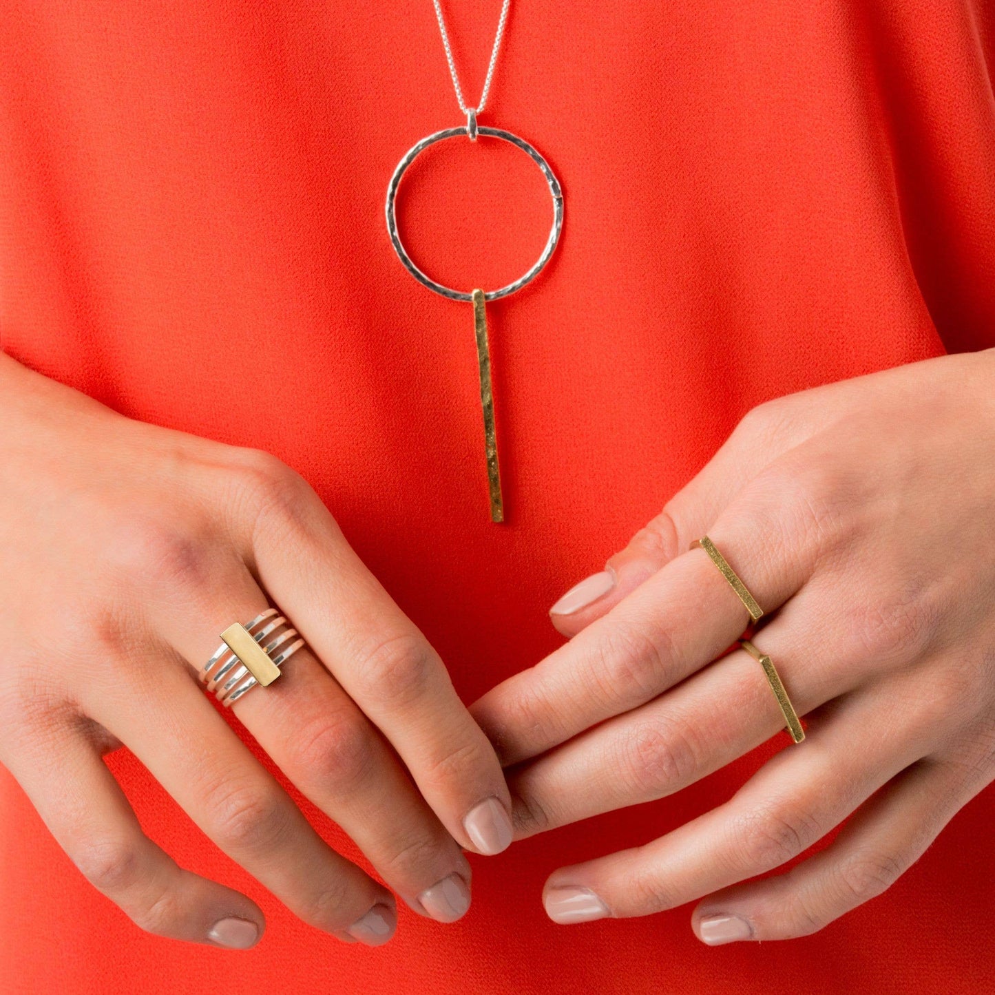 Silpada 'Agility' Ring in Sterling Silver and Brass