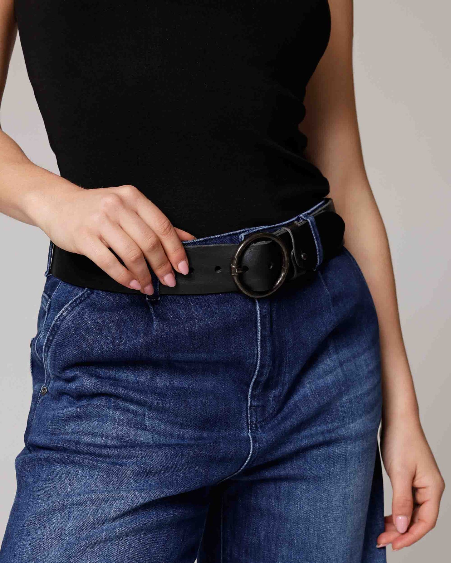 Vintage Full-Grain Leather Belt
