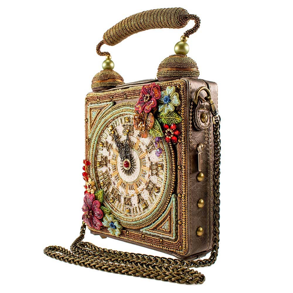 Time Top Handle Clock Handbag