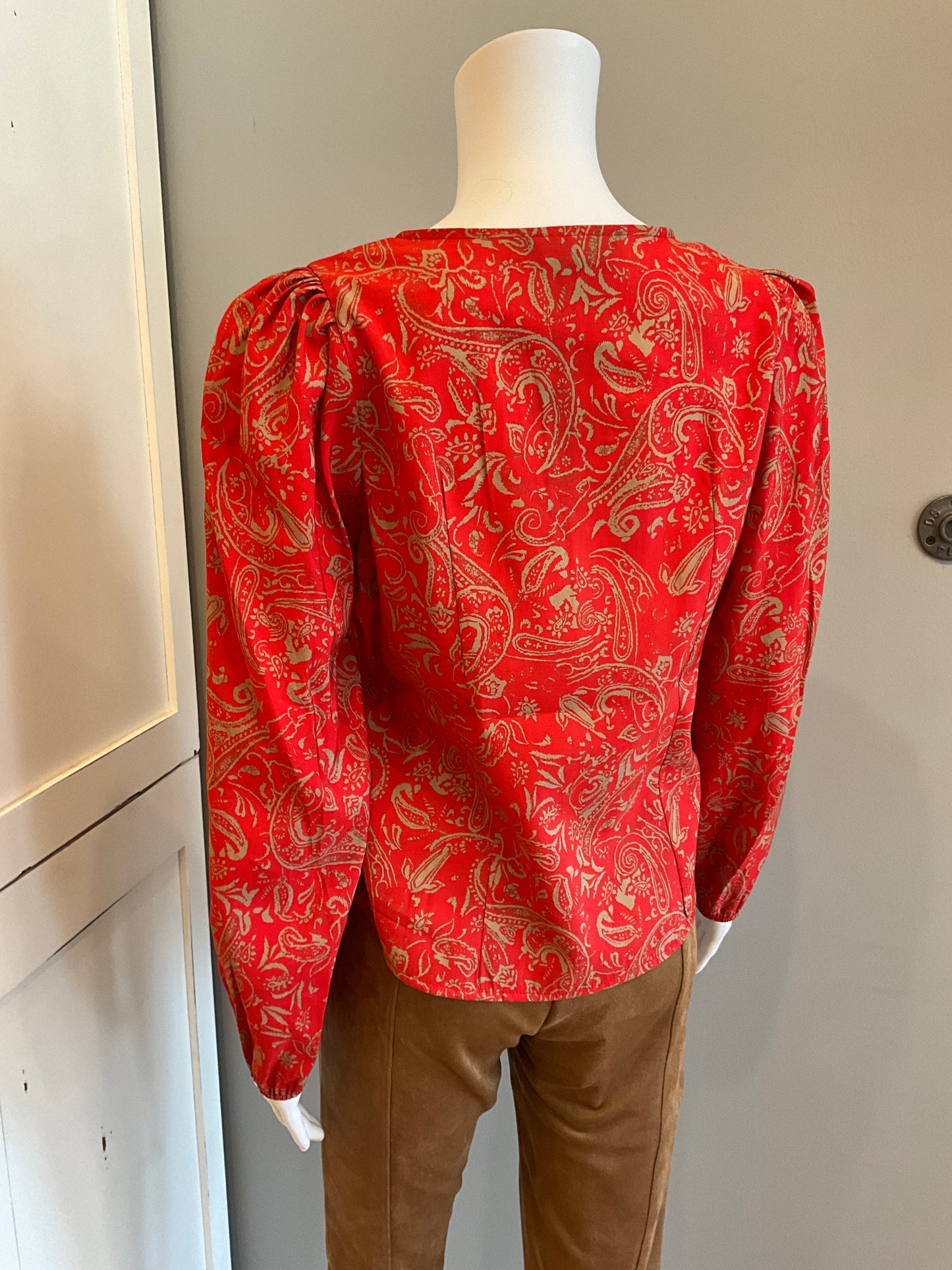 Lakota Long Sleeve Blouse Hot Red