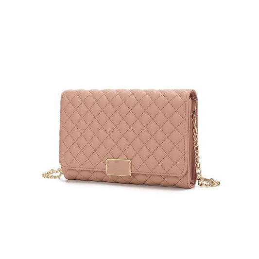 Gretchen Quilted  Women Envelope Clutch Crossbody by Mia K