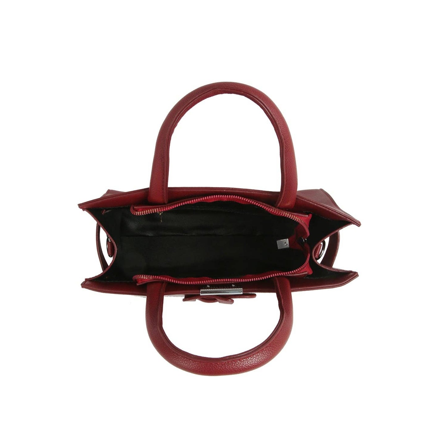 Buckle Accented Structured Tote