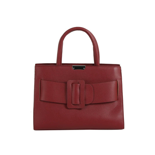Buckle Accented Structured Tote
