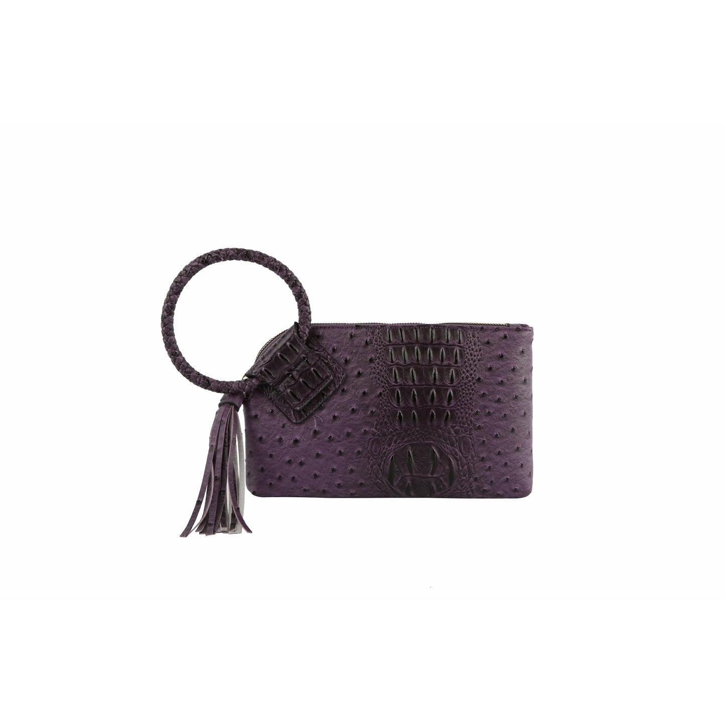 HF  Tassel Accented Embossed Wristlet Clutch  JYV-0374