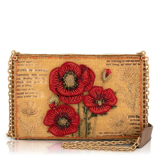 Pure Poppy beaded floral crossbody bag
