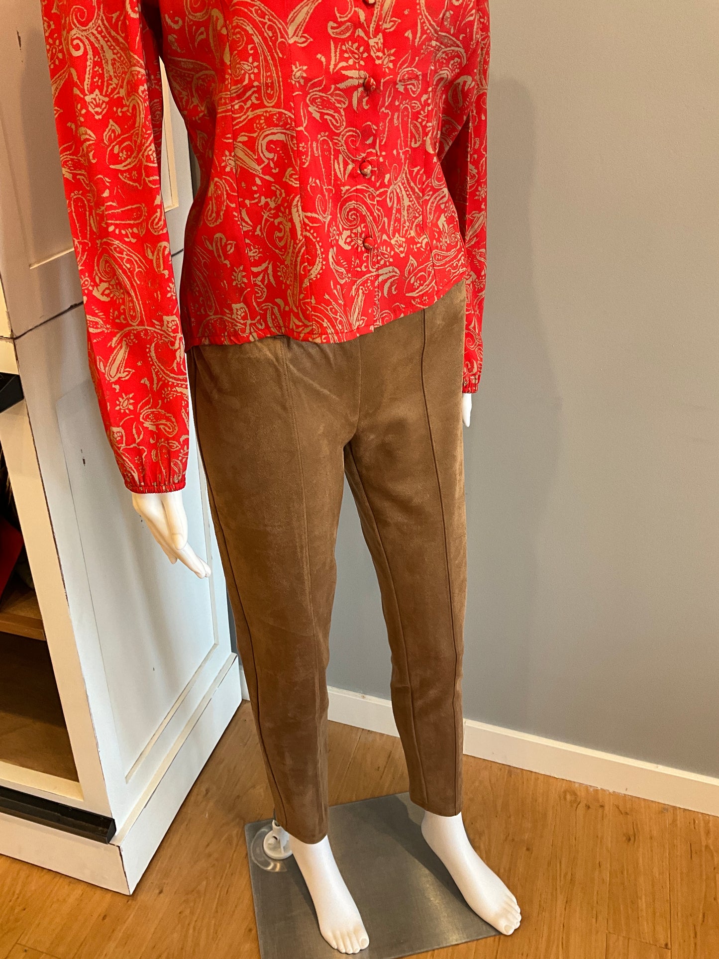 SUEDE PANT BISCUT