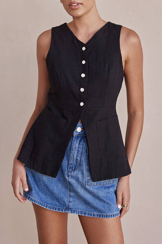 Breezelinen Vest