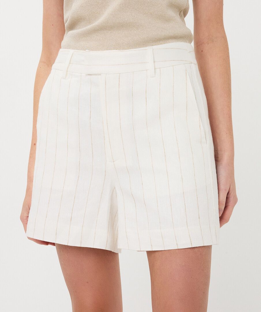 Esqualo Striped Linen Shorts