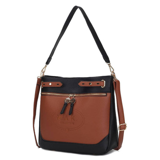 Evie two-tone Vegan Leather Women’s Shoulder bag by Mia k