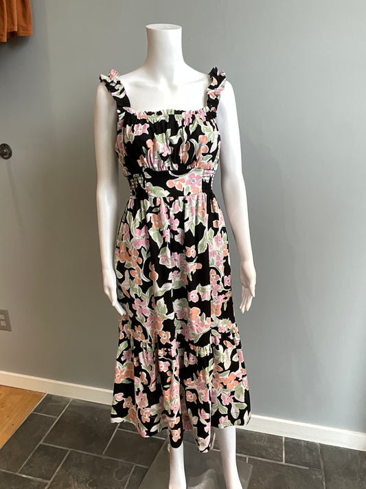 KARLIE POPLIN PRINT DRESS