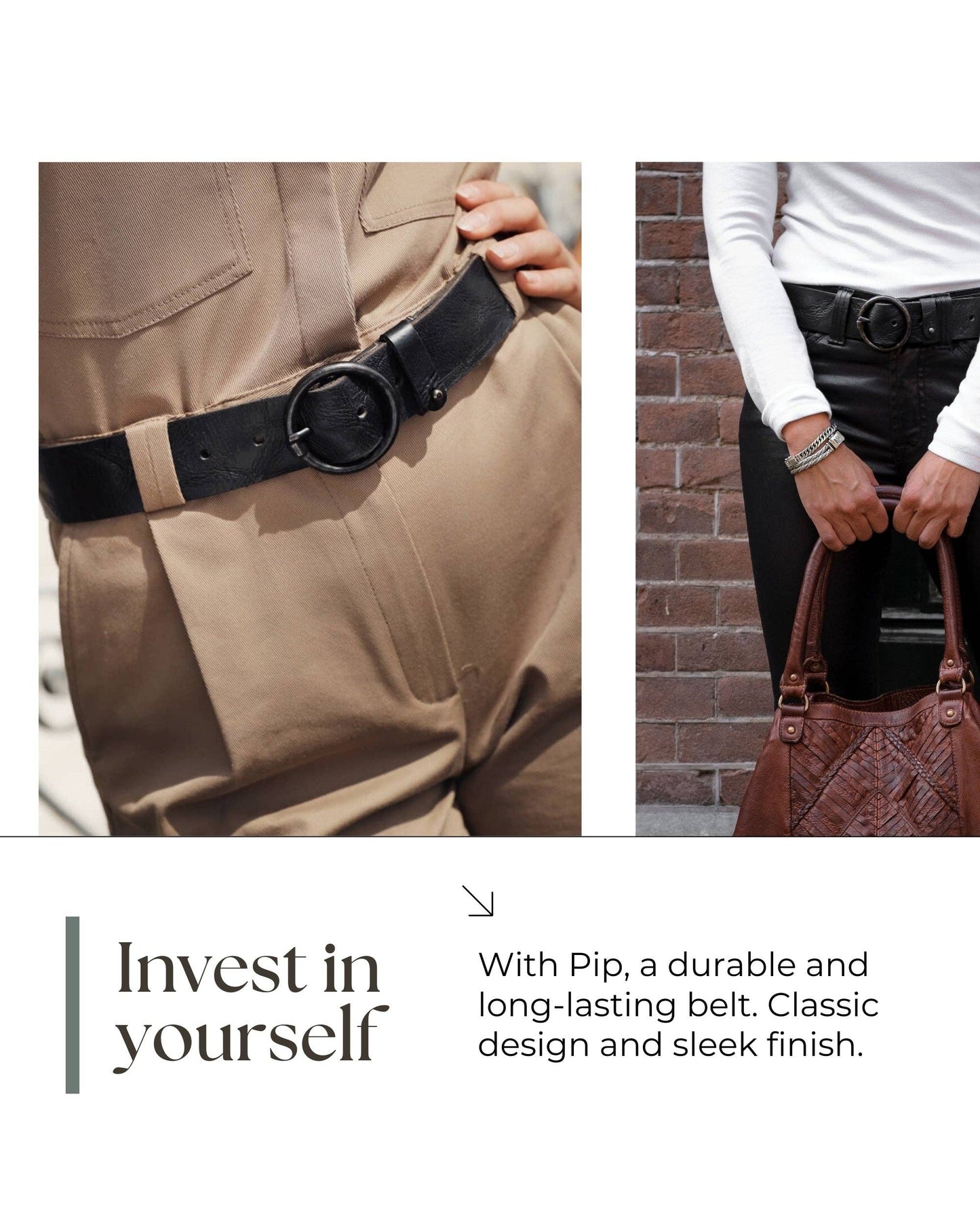 Vintage Full-Grain Leather Belt