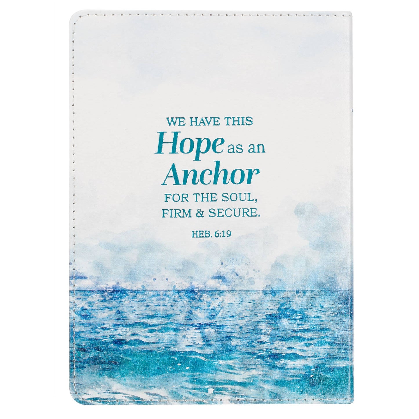 Hope Restores White Faux Leather Devotional