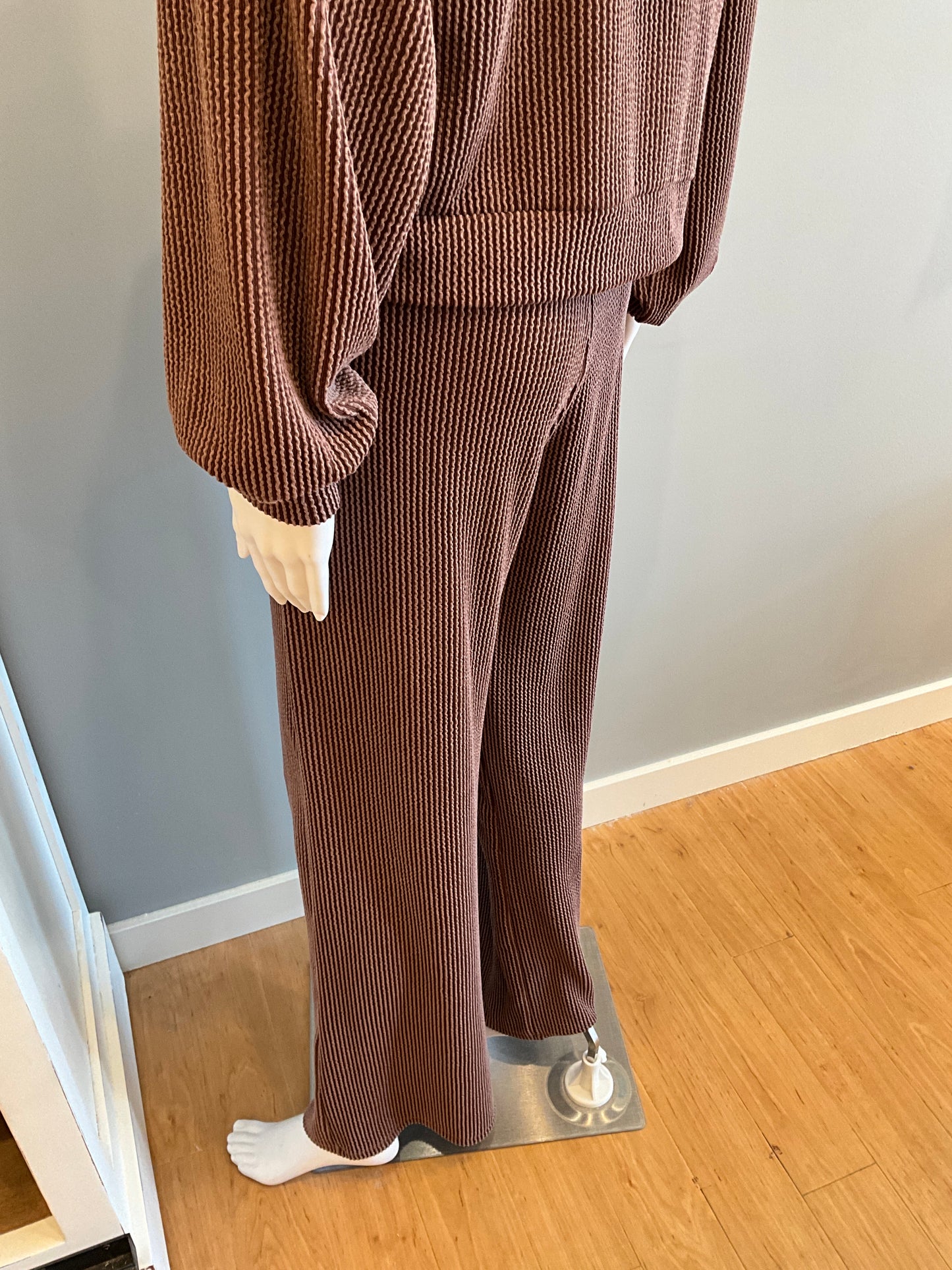 Kaia Urban Rib Pant Chocolate