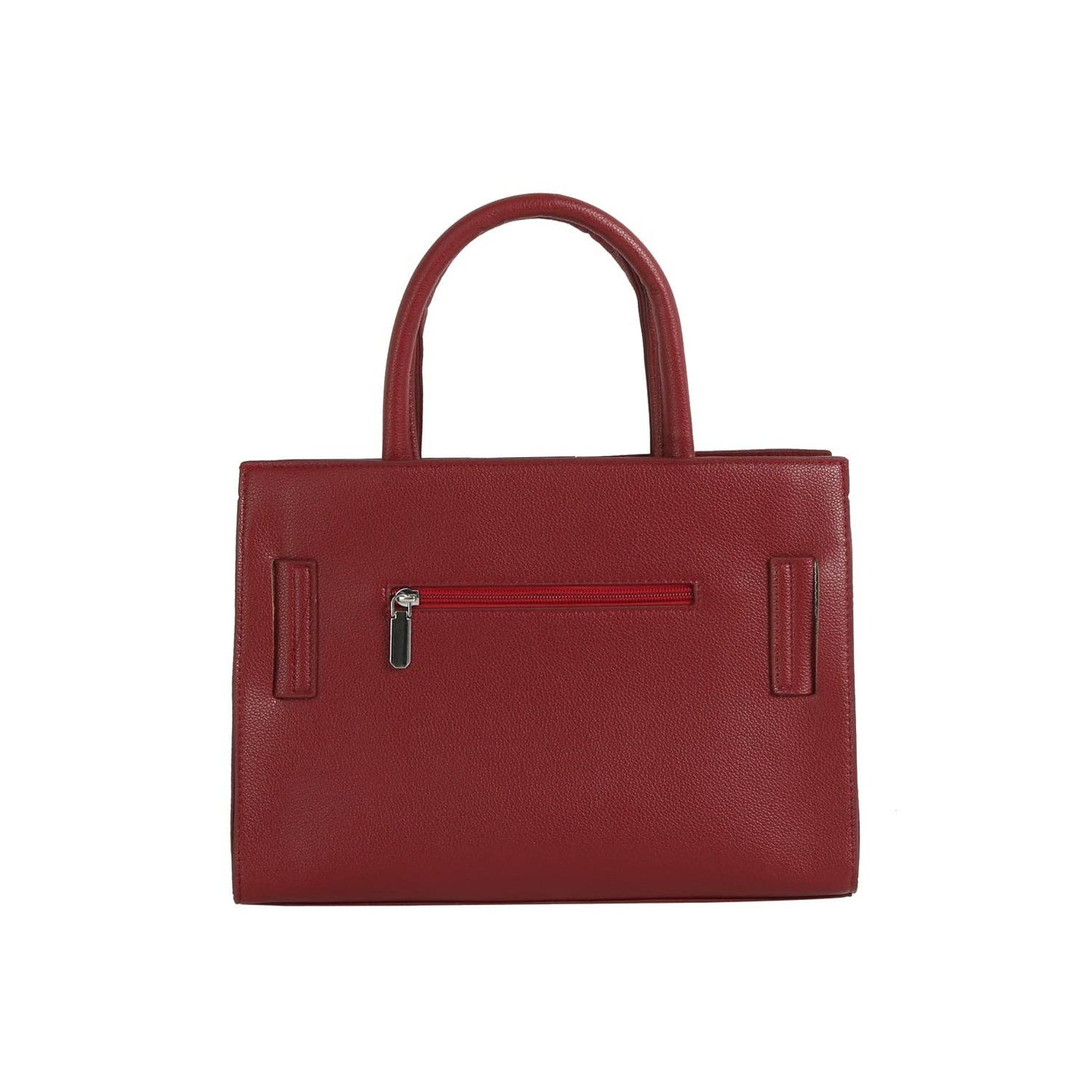Buckle Accented Structured Tote