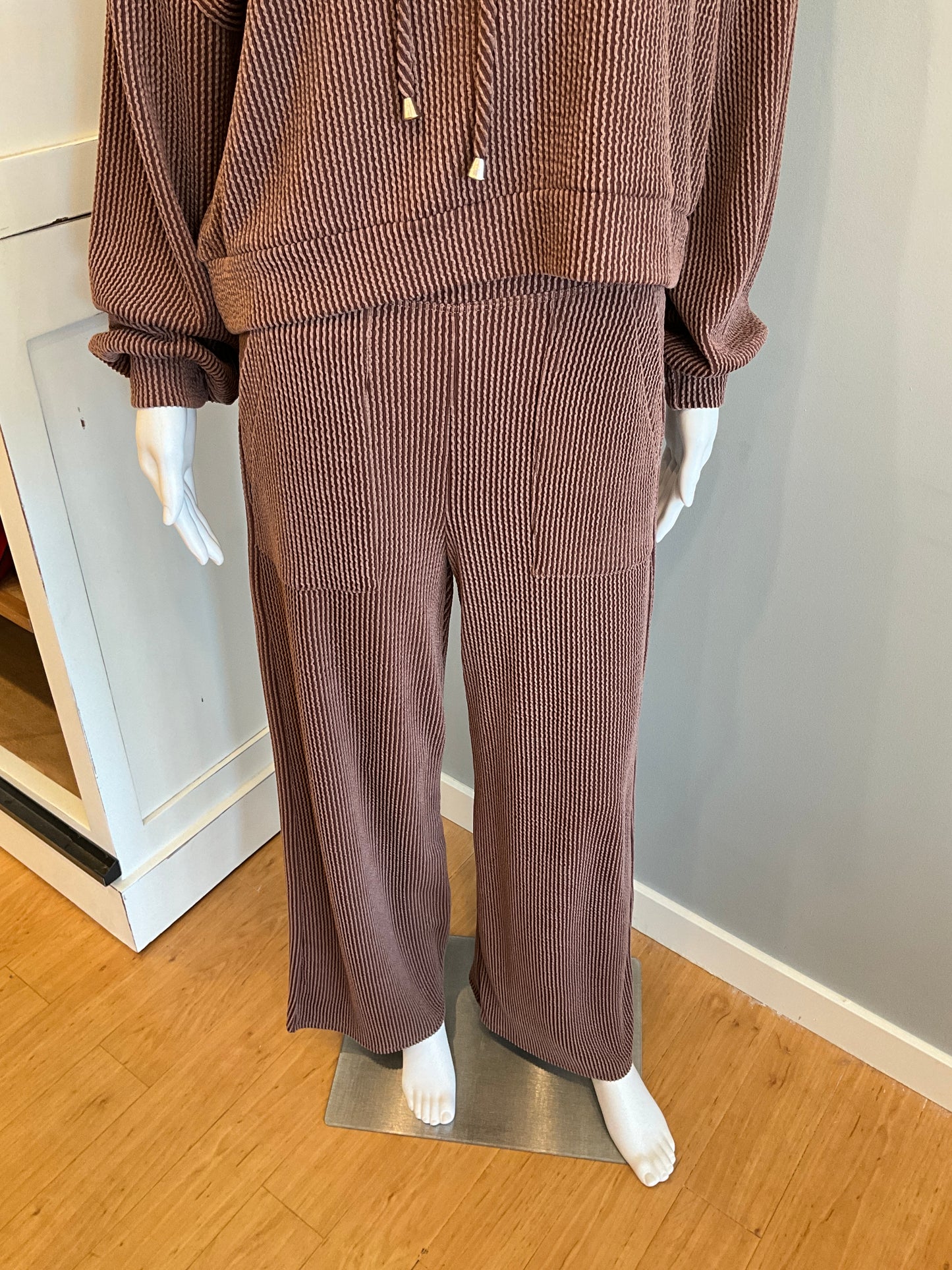 Kaia Urban Rib Pant Chocolate