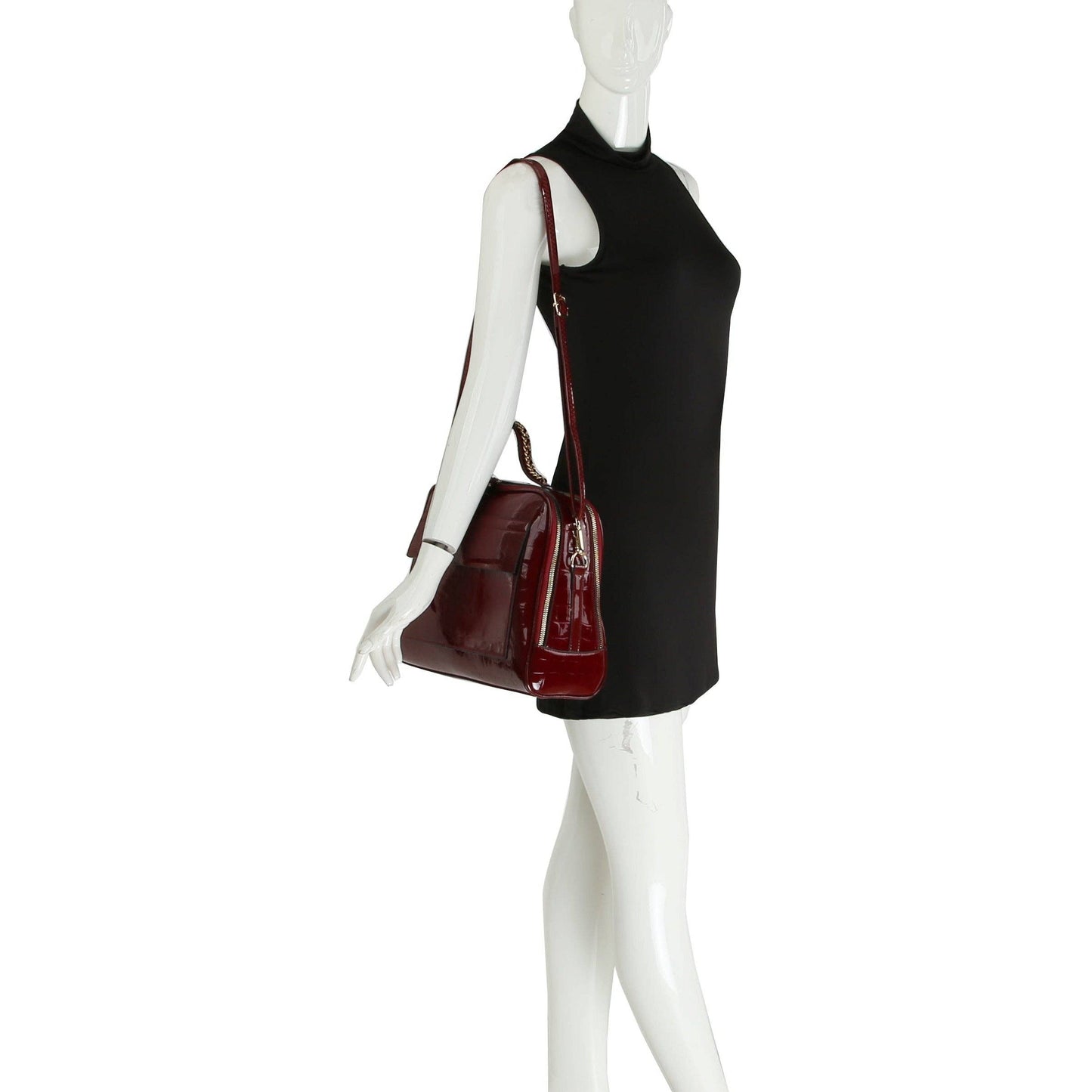 Women Croc Tote  Satchel Purse - Adjustable Shoulder Strap