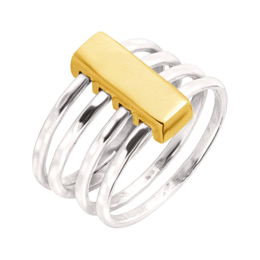 Silpada 'Agility' Ring in Sterling Silver and Brass