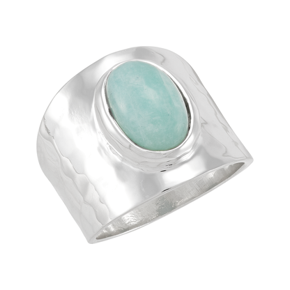 Silpada 'All About Her' Sterling Silver Amazonite Ring