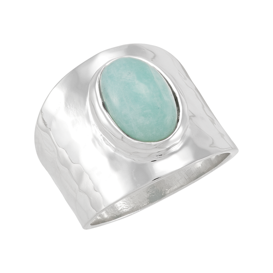 Silpada 'All About Her' Sterling Silver Amazonite Ring