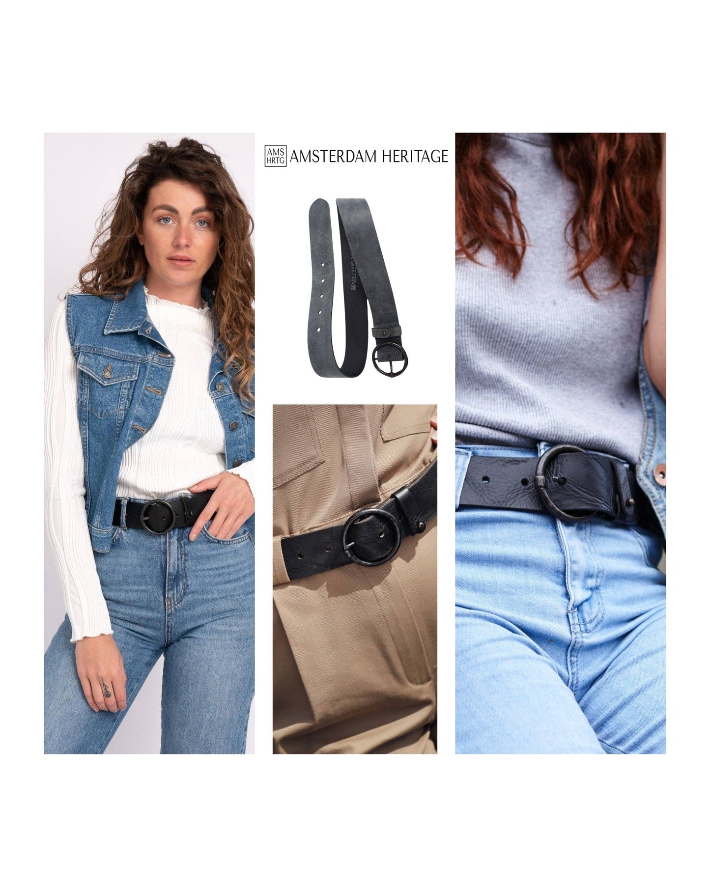 Vintage Full-Grain Leather Belt
