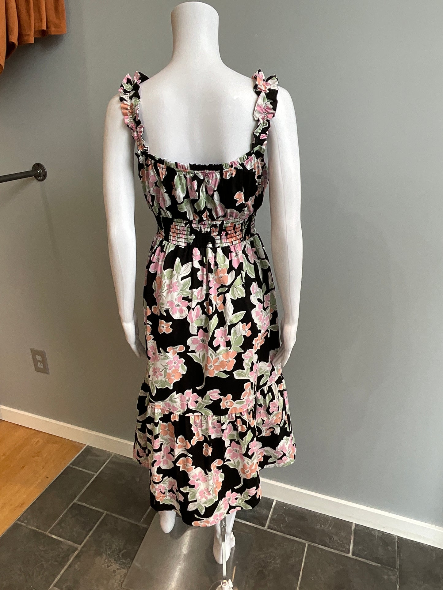 KARLIE POPLIN PRINT DRESS