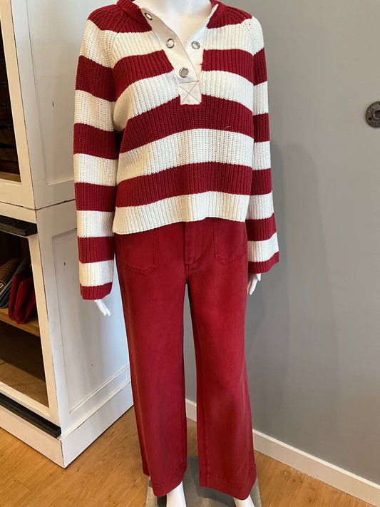 Alyx Red High Rise Flare Pant