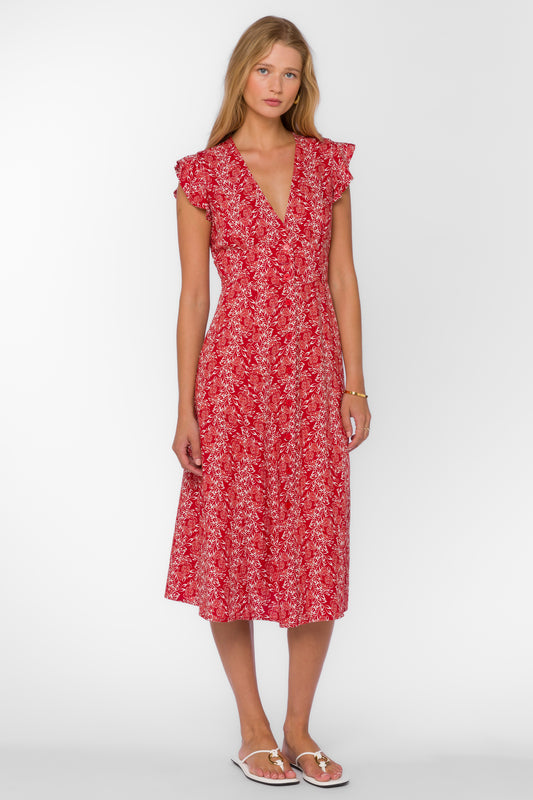 Saucy Flutter Sleeve Dress