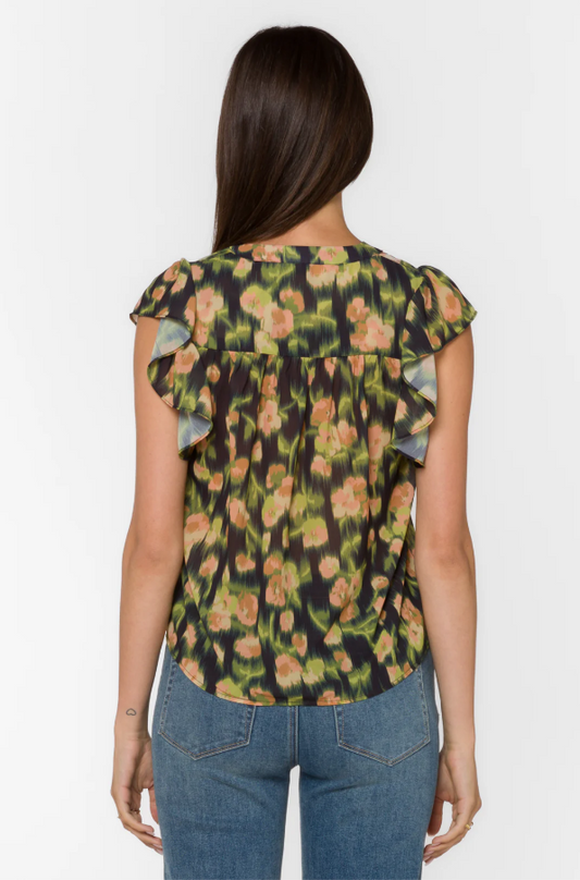 Trish Blurred Floral Blouse