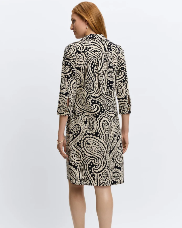 Sloane Paisley Corduroy Dress