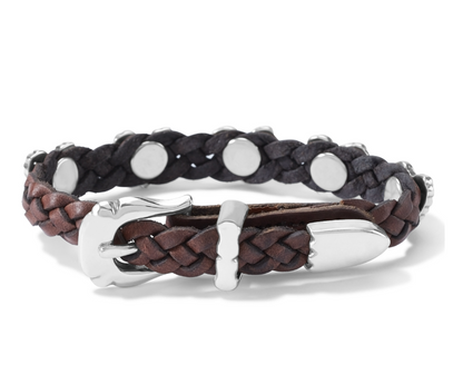 Roped Heart Braid Bandit Bracelet Brown