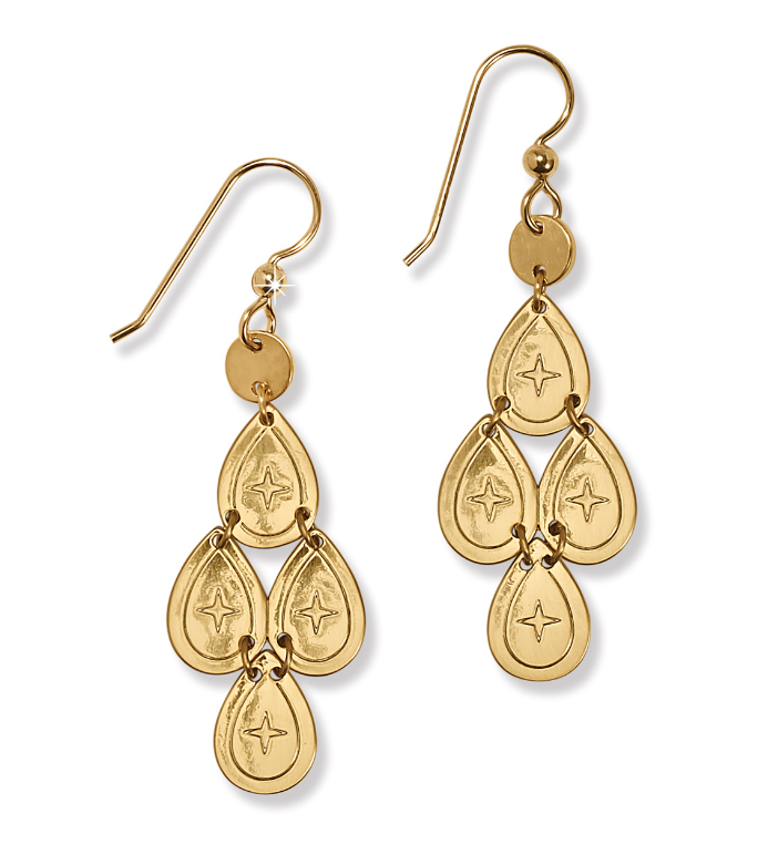 Palm Canyon Small Teardrop Gold Earrings