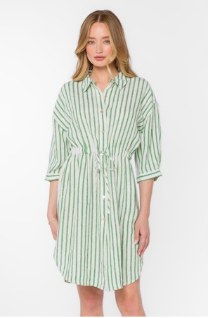 JENNEVA ELBOW SLV SHIRT DRESS