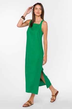 ASHANTI SLVLESS MIDI DRESS