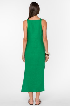 ASHANTI SLVLESS MIDI DRESS