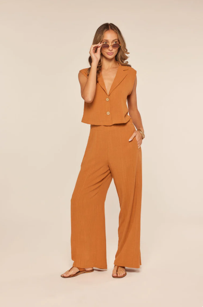 LINEN CHAIL VEST