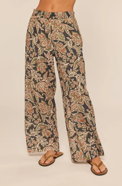 RAYON CTTN BETTINA PANT MACHA