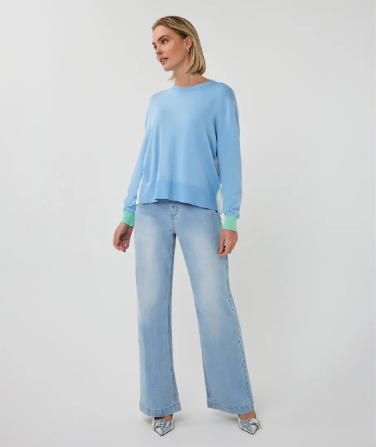 SIDE STRIPE SWEATER