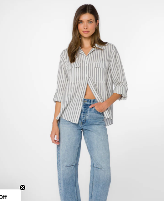 Talma Roll Tab Slv Top